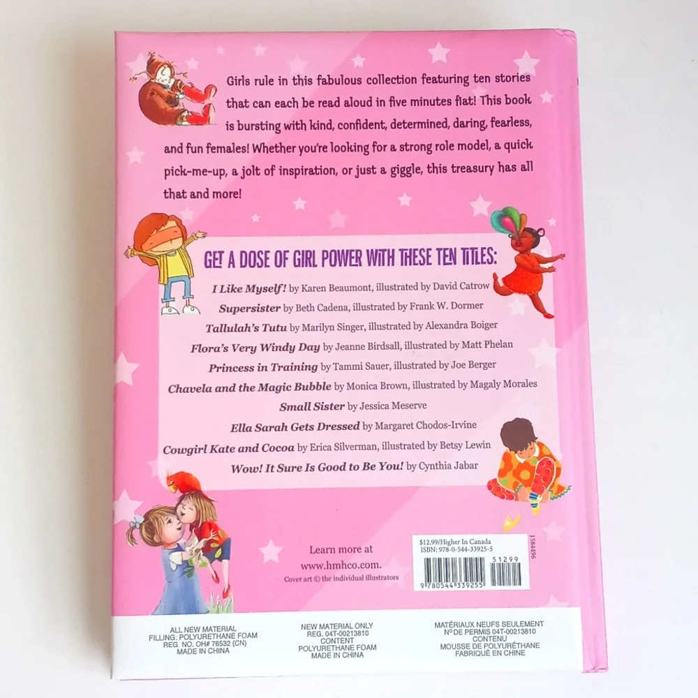 Girl Power 5-Minute Stories 10 Books in 1 Harback Book Inspiration Reading Book